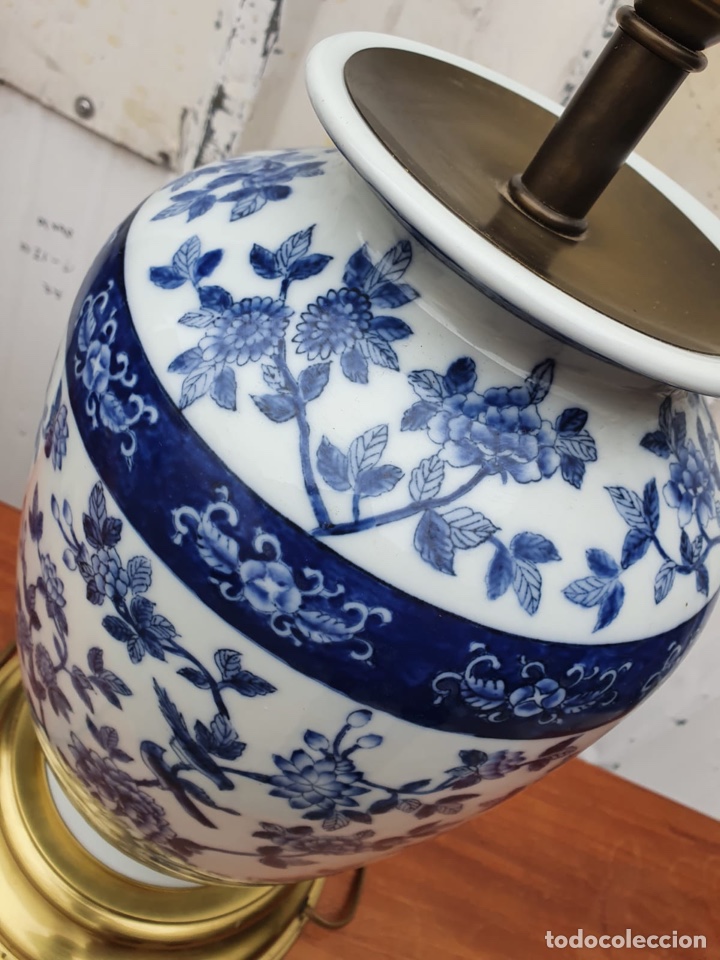 Antig&uuml;edades: L&aacute;mpara de porcelana del ritz - Foto 4