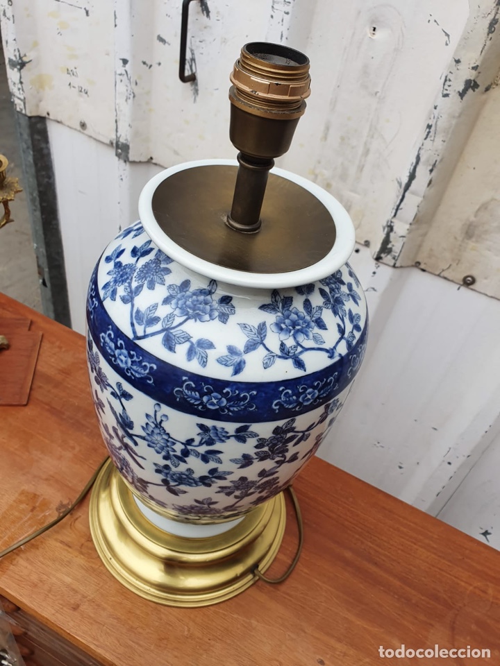 Antig&uuml;edades: L&aacute;mpara de porcelana del ritz - Foto 5