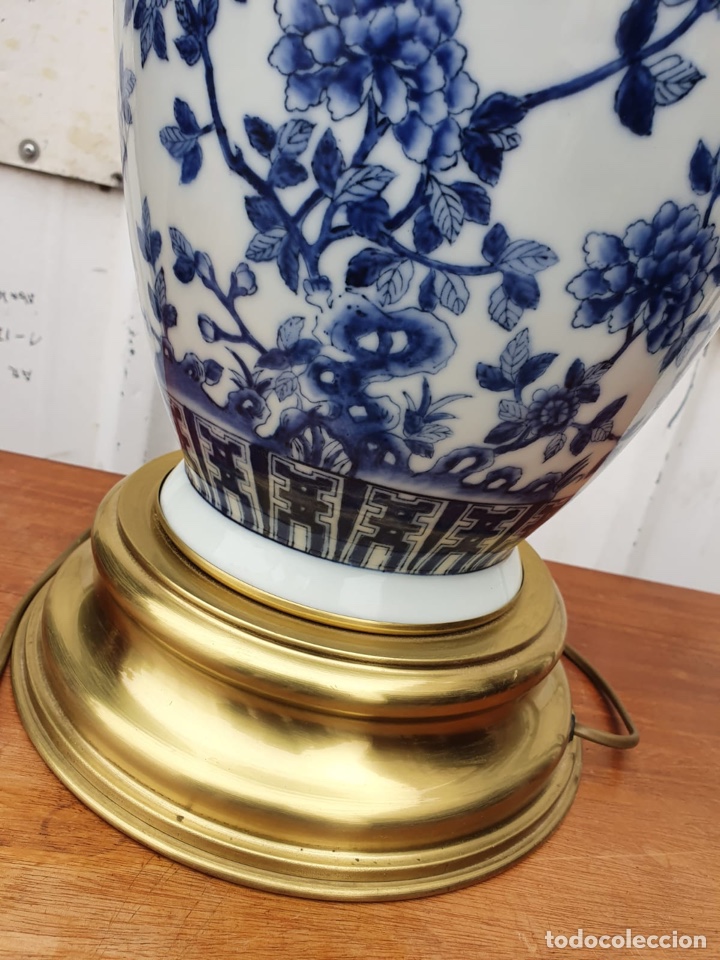 Antig&uuml;edades: L&aacute;mpara de porcelana del ritz - Foto 9