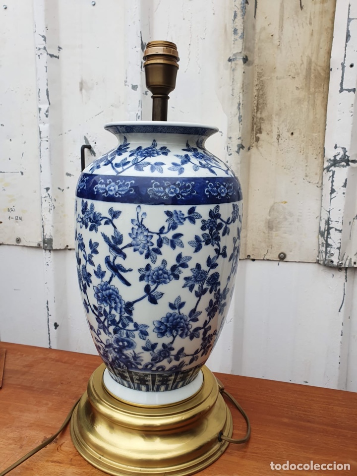 Antig&uuml;edades: L&aacute;mpara de porcelana del ritz - Foto 1