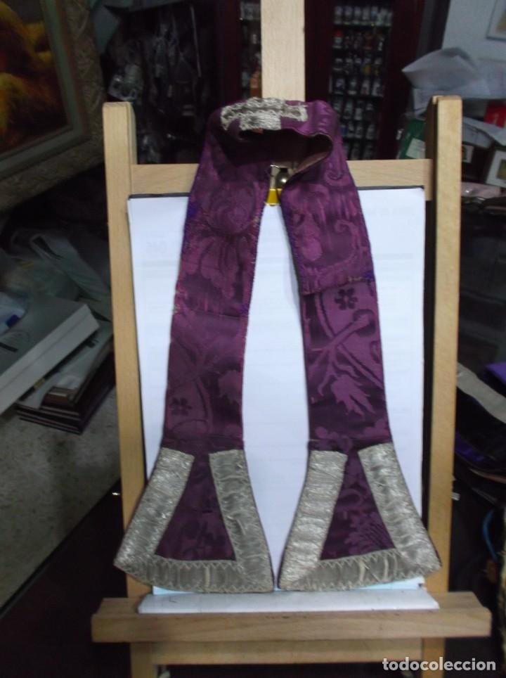 Antig&uuml;edades: 22 - MANIPULO SACERDOTAL MORADO - Foto 1