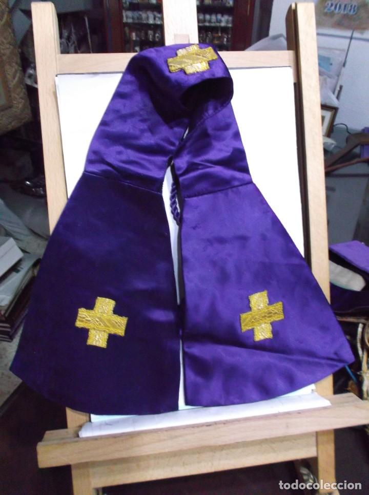 Antig&uuml;edades: 24 - MANIPULO SACERDOTAL MORADO Y ORO - Foto 1
