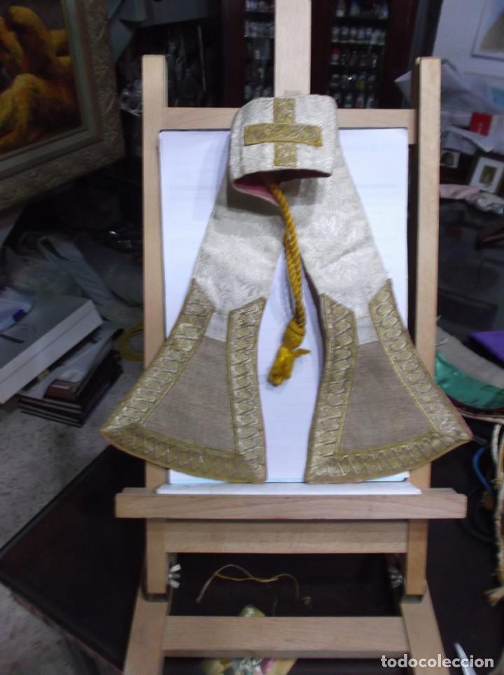 Antig&uuml;edades: 28 - MANIPULO SACERDOTAL CREMA Y ORO - Foto 1