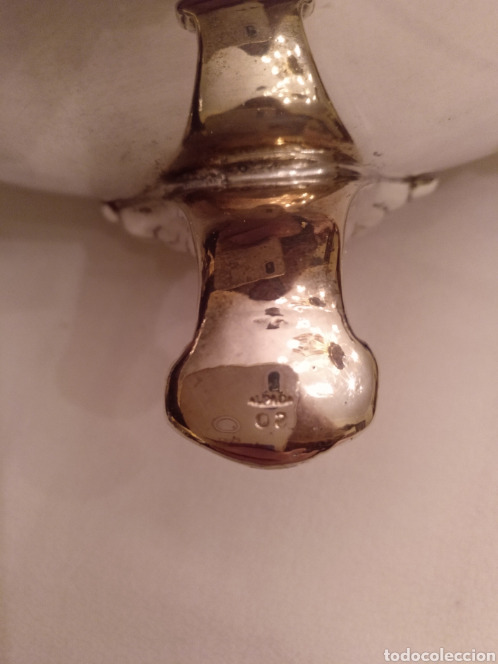 Antig&uuml;edades: SOPERA DE ALPACA CON BA&Ntilde;O DE PLATA - Foto 4