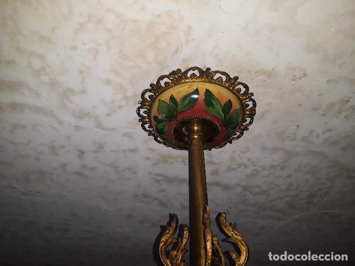 Antig&uuml;edades: L&aacute;mpara de techo de cinco brazos. Finales del S.XIX. - Foto 5