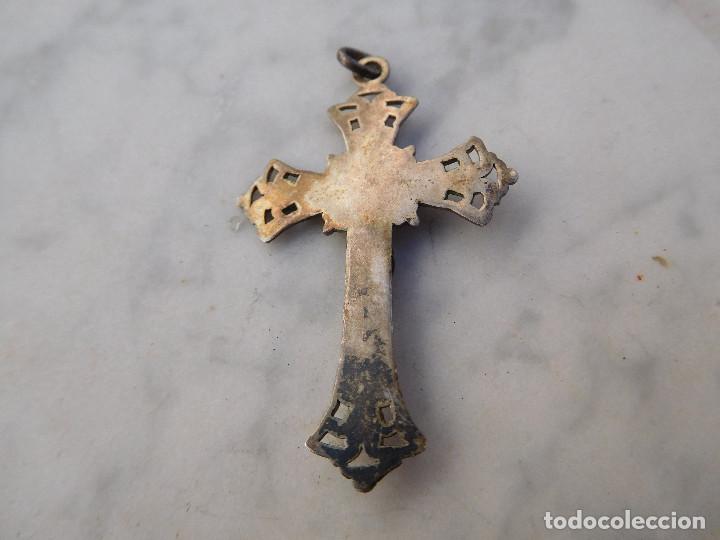 Antig&uuml;edades: Cruz antigua de plata - Foto 2