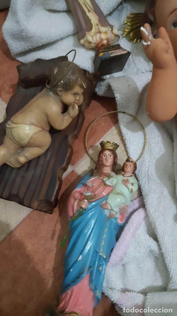 Antig&uuml;edades: CONJUNTO DE FIGURAS RELIGIOSAS O SANTOS - Foto 2