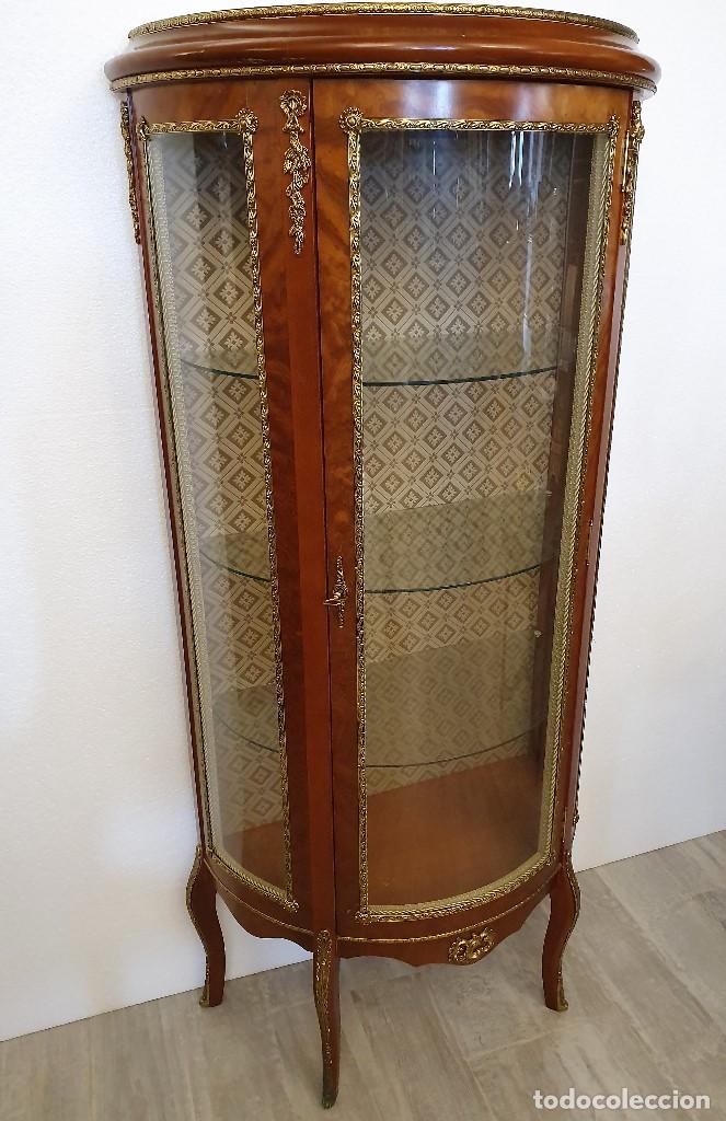 Antig&uuml;edades: VITRINA LUIS XV EN FORMA CURVADA - Foto 2