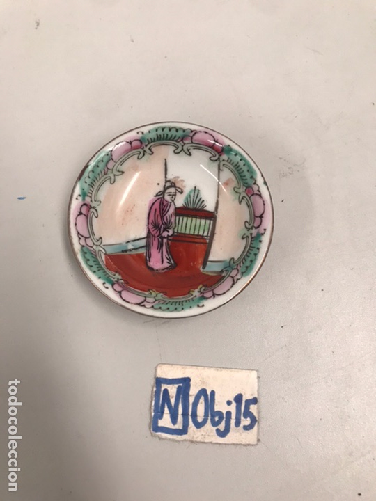 Antig&uuml;edades: PLATILLO CHINO PINTADO A MANO - Foto 1