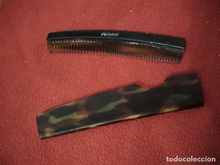 Antig&uuml;edades: antiguo peine rizex con funda - Foto 1