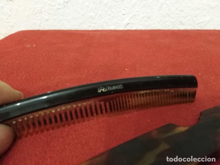 Antig&uuml;edades: antiguo peine rizex con funda - Foto 3
