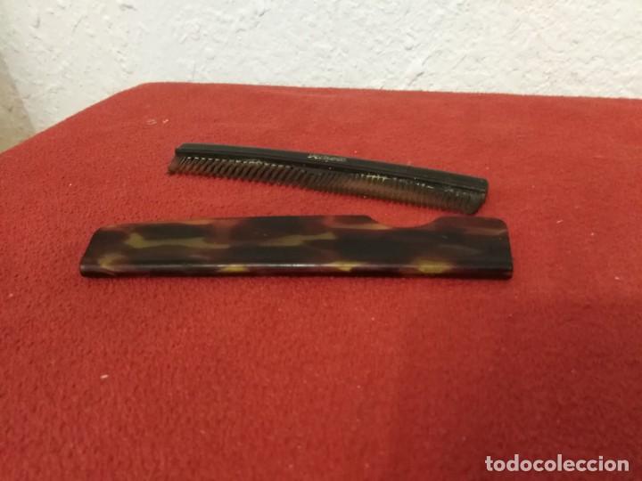Antig&uuml;edades: antiguo peine rizex con funda - Foto 4