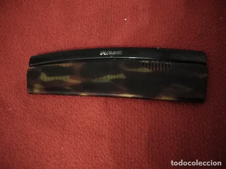 Antig&uuml;edades: antiguo peine rizex con funda - Foto 6
