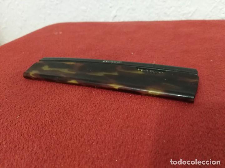 Antig&uuml;edades: antiguo peine rizex con funda - Foto 7