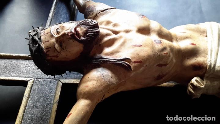 Antig&uuml;edades: Excepcional Jesucristo de madera policromada - Foto 1