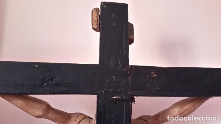Antig&uuml;edades: Excepcional Jesucristo de madera policromada - Foto 4