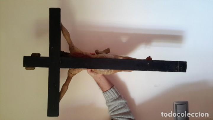 Antig&uuml;edades: Excepcional Jesucristo de madera policromada - Foto 5