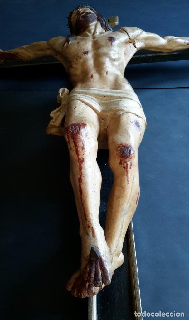 Antig&uuml;edades: Excepcional Jesucristo de madera policromada - Foto 3