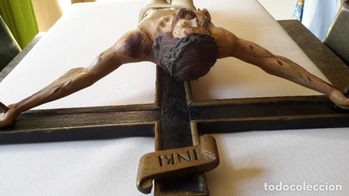 Antig&uuml;edades: Excepcional Jesucristo de madera policromada - Foto 8
