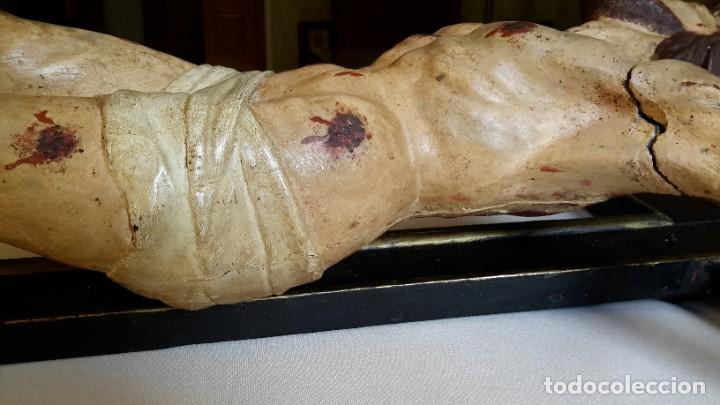Antig&uuml;edades: Excepcional Jesucristo de madera policromada - Foto 10