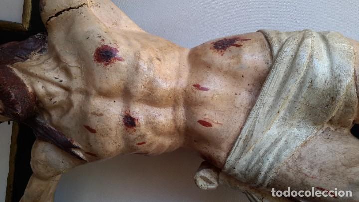 Antig&uuml;edades: Excepcional Jesucristo de madera policromada - Foto 12