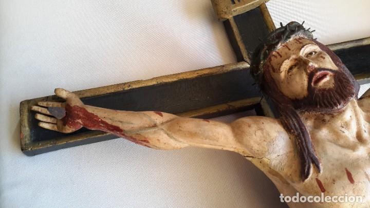 Antig&uuml;edades: Excepcional Jesucristo de madera policromada - Foto 13