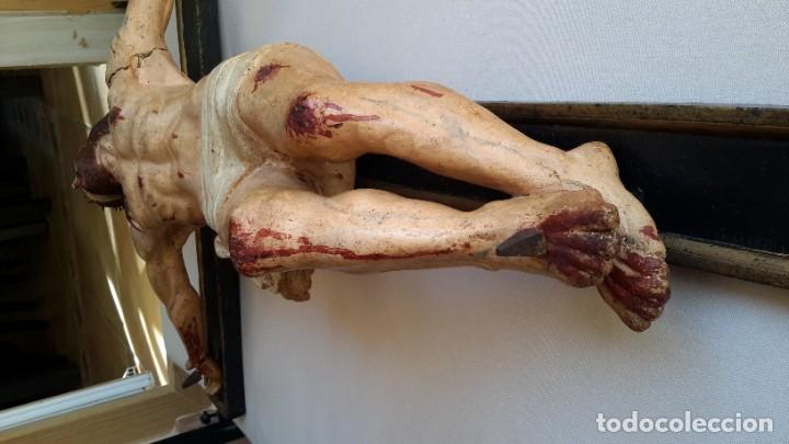 Antig&uuml;edades: Excepcional Jesucristo de madera policromada - Foto 14