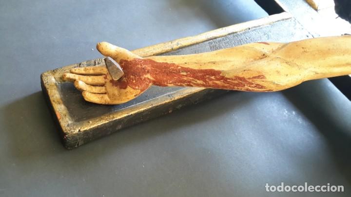 Antig&uuml;edades: Excepcional Jesucristo de madera policromada - Foto 23