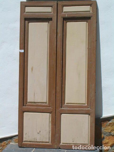 Antig&uuml;edades: PUERTA DOBLE ANTIGUA CON CONTRAVENTANAS - Foto 2