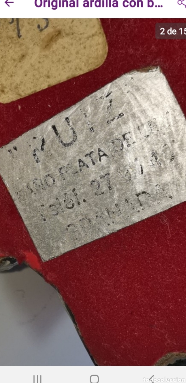 Antig&uuml;edades: Original ardilla con ba&ntilde;o de plata - Foto 2