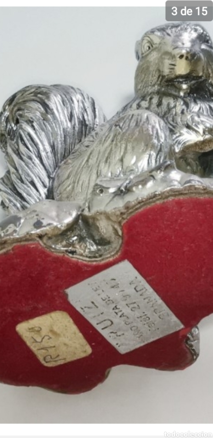 Antig&uuml;edades: Original ardilla con ba&ntilde;o de plata - Foto 3
