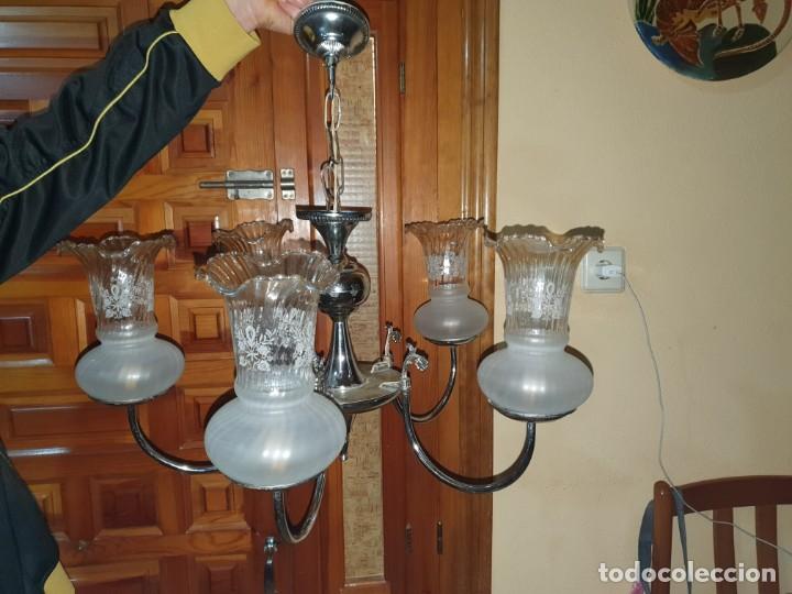 Antig&uuml;edades: Antigua l&aacute;mpara - Foto 1
