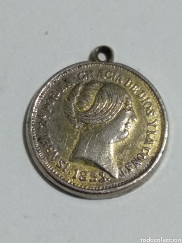 Antiques: ANTIGUA MEDALLITA 1853