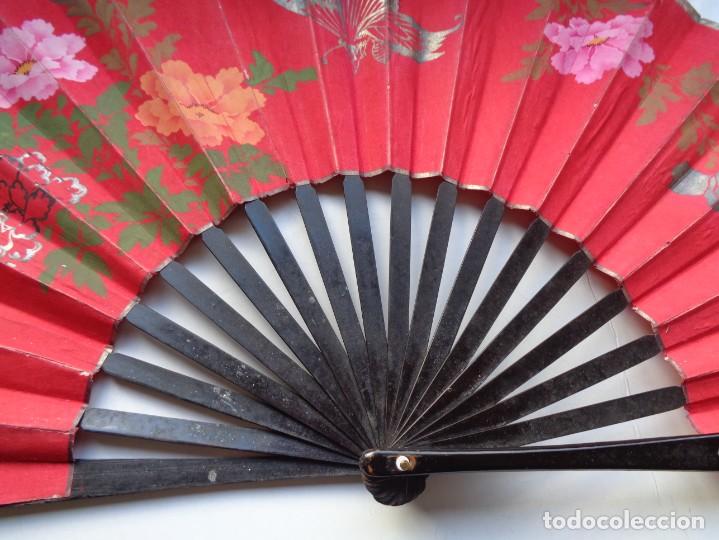 Antig&uuml;edades: GRAN ABANICO ANTIGUO ORIENTAL - Foto 2