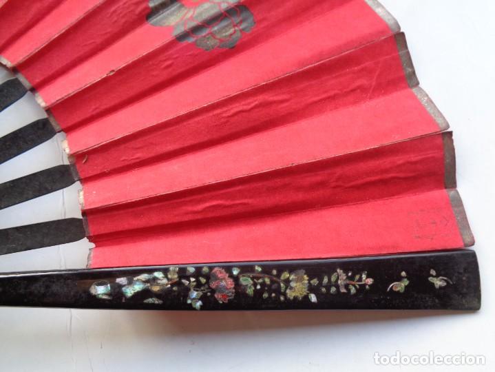 Antig&uuml;edades: GRAN ABANICO ANTIGUO ORIENTAL - Foto 3