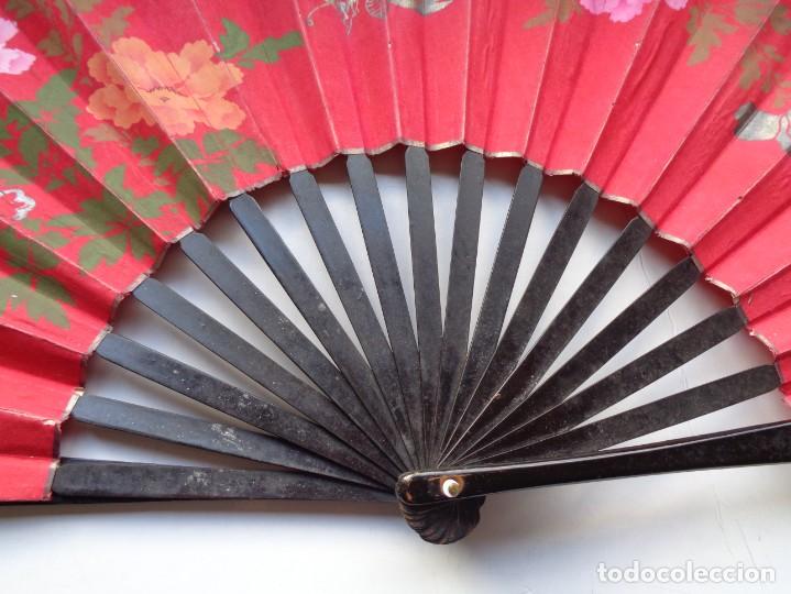 Antig&uuml;edades: GRAN ABANICO ANTIGUO ORIENTAL - Foto 6