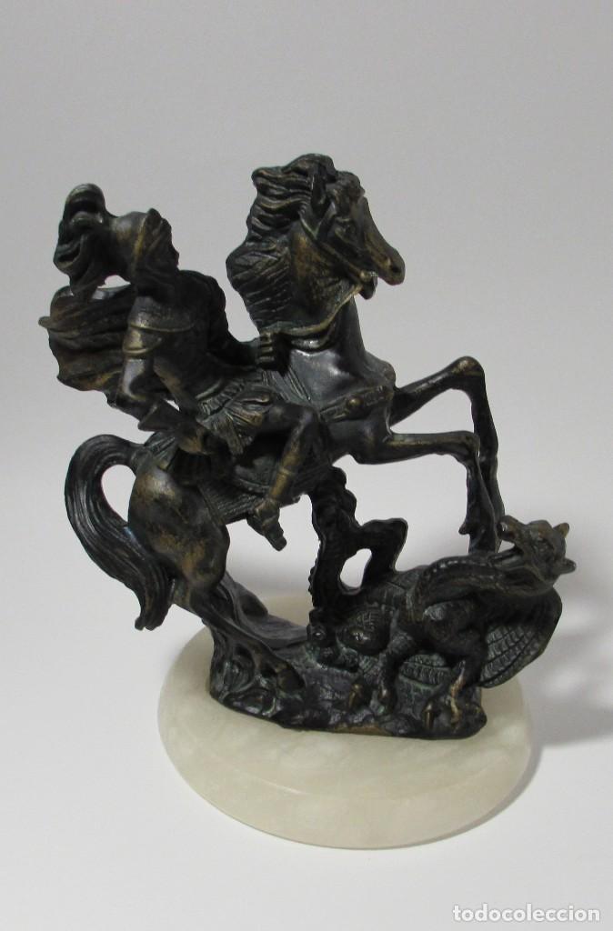 Antig&uuml;edades: FIGURA DE SAN JORGE Y EL DRAGON - Foto 1
