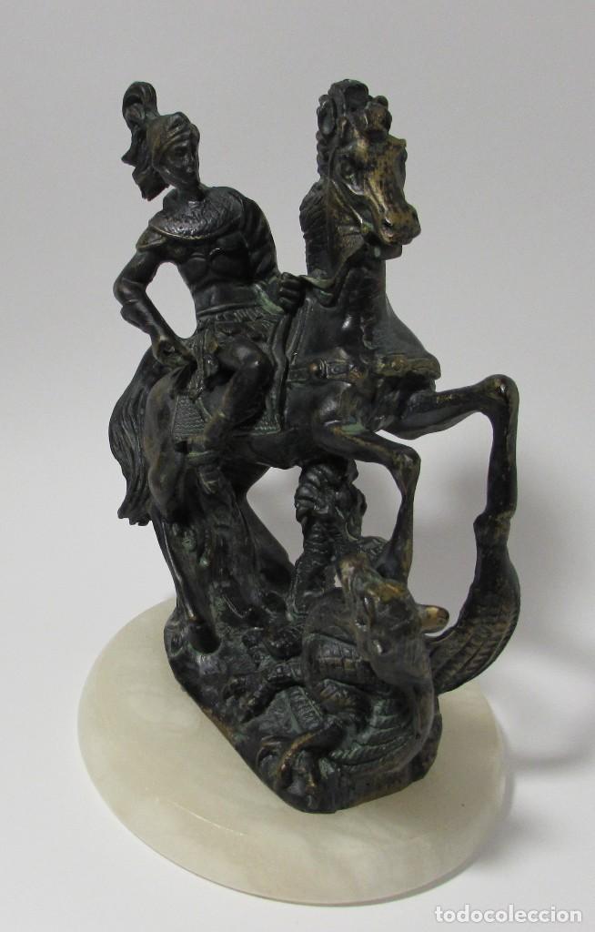 Antig&uuml;edades: FIGURA DE SAN JORGE Y EL DRAGON - Foto 3