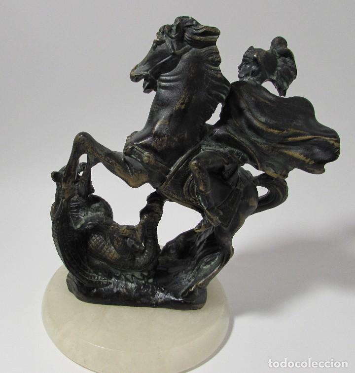 Antig&uuml;edades: FIGURA DE SAN JORGE Y EL DRAGON - Foto 5