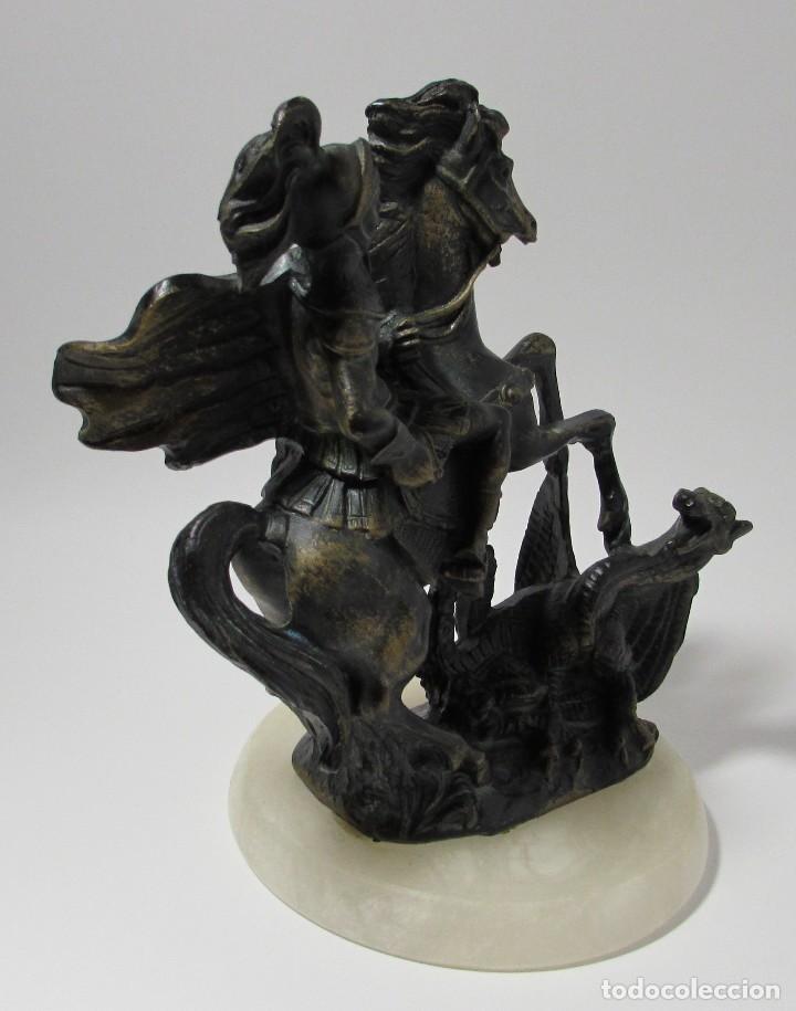 Antig&uuml;edades: FIGURA DE SAN JORGE Y EL DRAGON - Foto 7