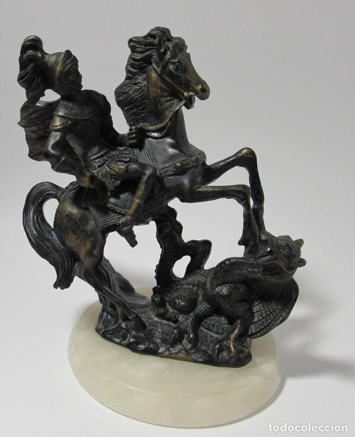 Antig&uuml;edades: FIGURA DE SAN JORGE Y EL DRAGON - Foto 8