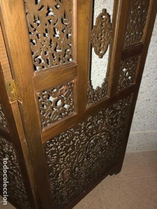 Antig&uuml;edades: Biombo madera. - Foto 3