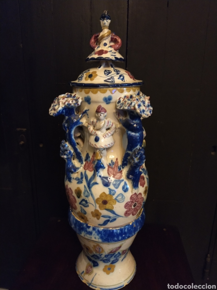 Antig&uuml;edades: Magnifica jarra de And&uacute;jar siglo XIX. - Foto 1