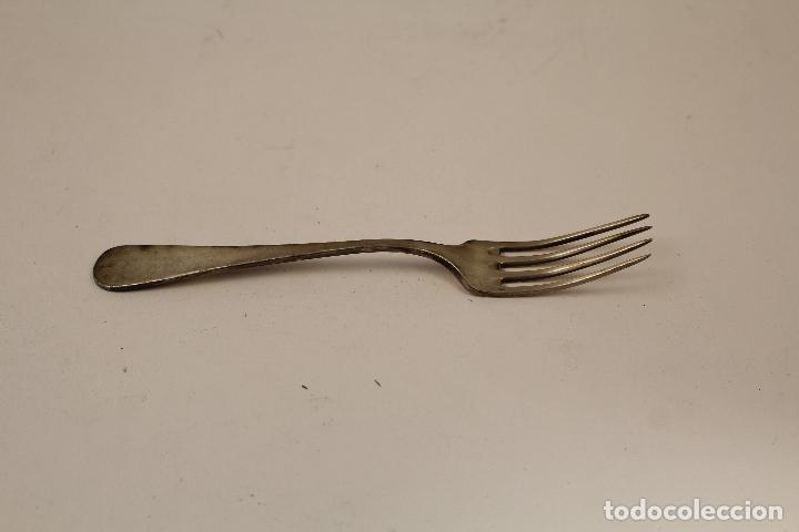 Antig&uuml;edades: tenedor en plata de ley punzonada madrid - Foto 3