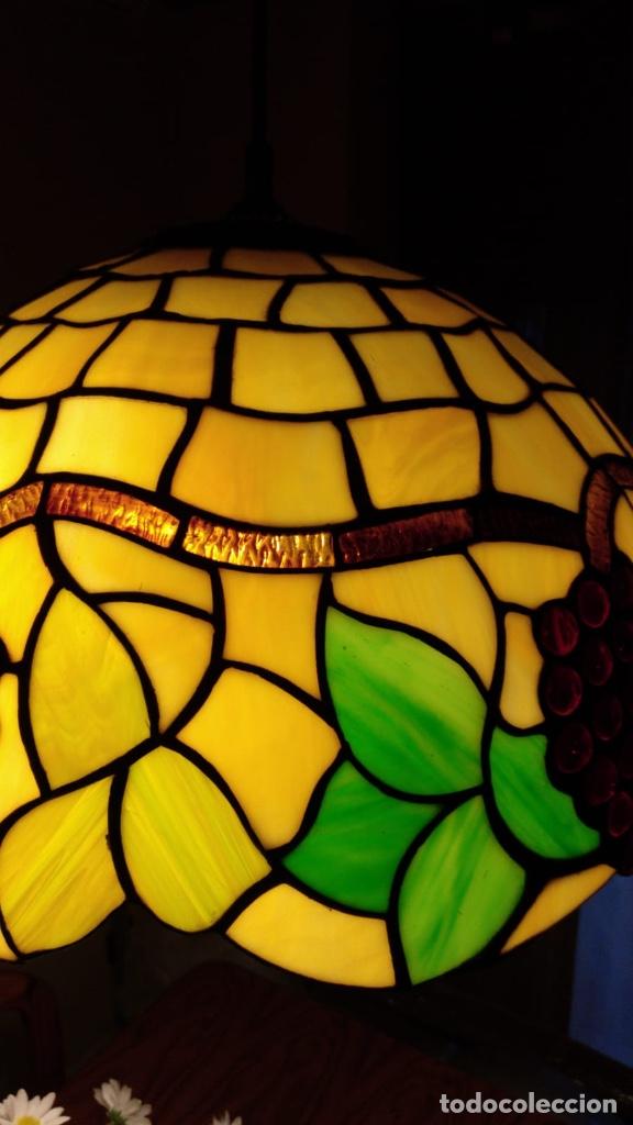 Antig&uuml;edades: L&Aacute;MPARA DE TECHO DE CRISTAL - Foto 3