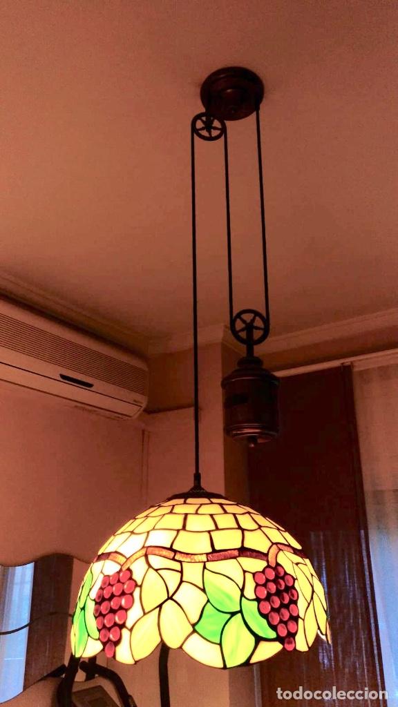 Antig&uuml;edades: L&Aacute;MPARA DE TECHO DE CRISTAL - Foto 7