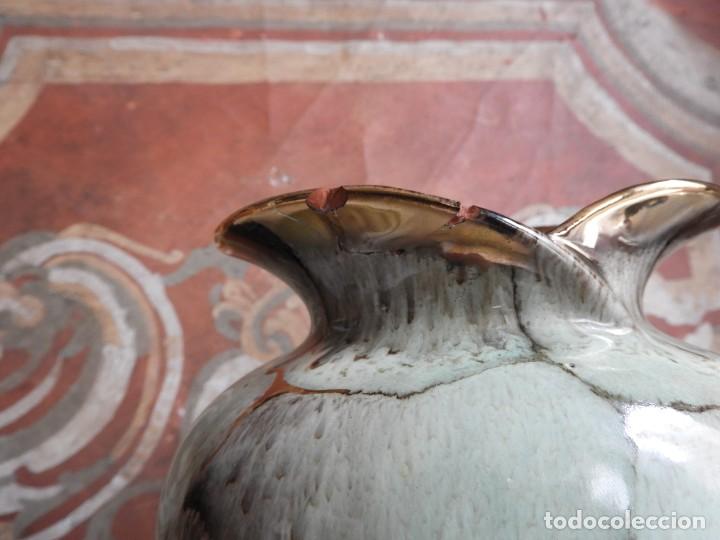 Antigüedades: BONITO JARRON DE CERAMICA VIDRIADA CON VISTOSOS COLORES - Foto 5 - 191654772
