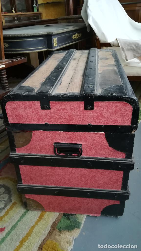 Antig&uuml;edades: BAUL DE VIAJE ANTIGUO - Foto 5