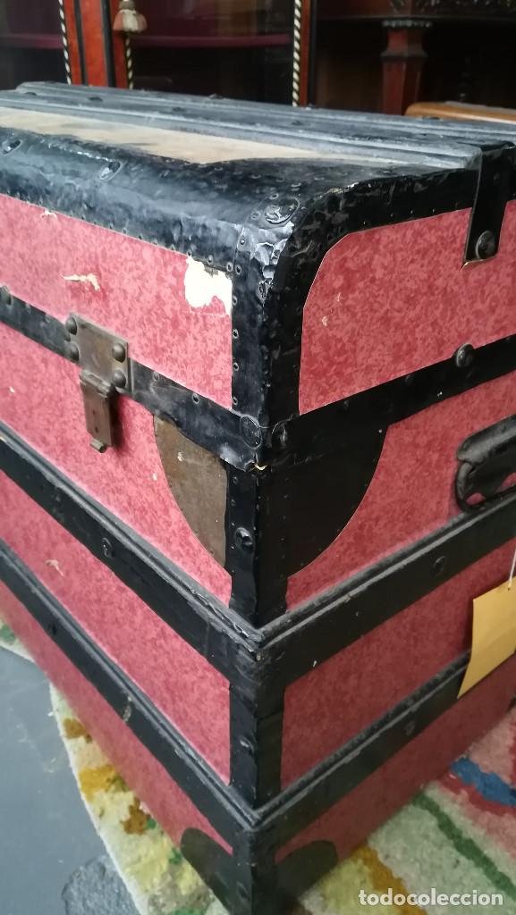 Antig&uuml;edades: BAUL DE VIAJE ANTIGUO - Foto 6