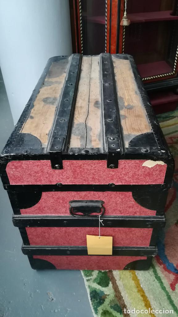 Antig&uuml;edades: BAUL DE VIAJE ANTIGUO - Foto 9